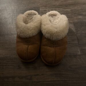 UGG Tan and Cream Slippers